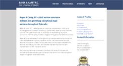 Desktop Screenshot of bayerlaw.com